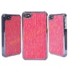 Hot Pink Wood Design Hard Cover Plastic Case Protector For iPhone 4 4S