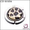 Hot Popular Round Folding Leopard Metal Bag Hook ,CD-BH854