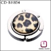 Hot Popular Round Folding Leopard Metal Bag Hook ,CD-BH854