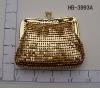 Hot Sale 3mm metallic bag fun cosmetic bags metal frame cosmetic bag DL-HB3993