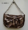 Hot Sale 3mm metallic bag wristlet bag metal bowknot bags DL-YL4160