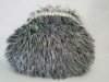 Hot Sale Autumn & Winter Grey Hairy Evening/Shoulder Bag