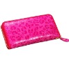 Hot Sale!Rose Red New lady's wallet leather hangbag Women's Coin Purses 2pcs/lot/Wholesale Free shipping!