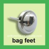 Hot Sale Shiny Metal Made Bag Feet