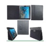 Hot Selling Sleeping Function Exquisite For iPad 2 Leather Case Stand black