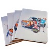 Hot!!!White Lovely Children Pattern Leather Case for iPad 2