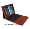 Hot!! dark red leather keyboard case for IPAD 2 with fashion design