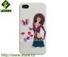 Hot design silk printing hard case for iphone4
