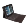 Hot!! fashion PU brown leather keyboard case for IPAD