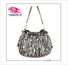 Hot!! fashion bead handbag made of pu,removable and adjustable