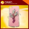 Hot flower cover case for Apple iphone4