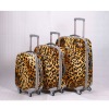 Hot newest Leopard grain shiny PC trolley case