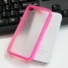 Hot pink for iPhone 4S TPU+PC Case Paypal