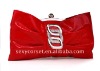 Hot red BOW evening bag/handle clutch purse bag 063