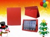 Hot sale Christmas day Promotional fashion Leather Case Smart Cover pouch with stand for ipad 2 tablet PC laptop accessories