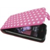 Hot sale Polka Dots Pattern Leather Case for iPhone 4 4G