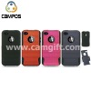 Hot sale! dual detachable silicone/pc case for iPhone 4
