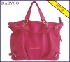 Hot sale fashion ladies genuine leather handbags/leather bag