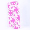 Hot-sale flower design silicone iphone4 cover with laser