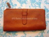 Hot sale high quality 100% leather ladies fashion wallet with different color (WB8119-C)