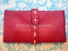 Hot sale high quality 100% leather lady wallets with different color (WB801-P)