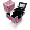 Hot sale professional folding PVC and aluminium beauty case