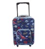 Hot sales high quality durable & washable kids travel trolley bag with overall printing