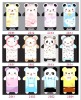 Hot sell Korea Cute Cartoon Bear Skin TPU soft Case cover  for iPhone 4