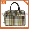 Hot-sell Stylish Colourful Plaid Cotton Female Laptop Bag