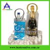 Hot sell clear wine bag with handle