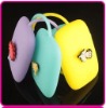 Hot sell cute promotion gift silicone key bag silicone change purse