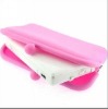 Hot sell fashion Pink silicone phone purse