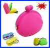 Hot sell fashion Pink silicone wallet