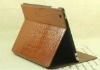 Hot selling Stand genuine leather case for ipad