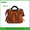 Hot selling bamboo handle women Pu handbag