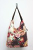 Hot selling flower printing lady tote bag