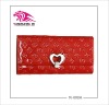 Hot selling heart sealing lady wallet made of high quanlity cow leather