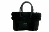 Hot selling women black winter bag