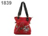 Hot selling womens brand canvas red shoulder bags