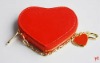 Hot women shiny design red heart wallets&holders