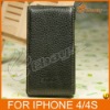 Hotsale Colorful Leechee Leather Sheath For iphone4 LF-0532