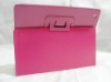 Hotselling PU leather case with stand for ipad 2 six colors