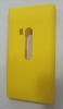 Hotselling hard rubber back case cover for nokia N9-Yellow color