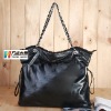 Hottest ,Newest fashion trendy brand sheepskin leather handbag,49559