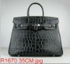 Hottest ladies popular designer crocdile leather handbag