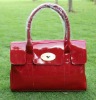 Hottest patent leather brand womens red handbags