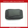 Hybrid Nylon Leather Wallet Style Protective Case For iPhone 4 4S