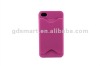 ID CARD PC hard case cover for APPLE IPHONE 4G 4S 4GS shell hot pink