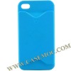 ID Credit Card Hard Case for iPhone 4(Baby Blue)
