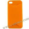 ID Credit Card Hard Case for iPhone 4(Orange)